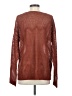 Cotton Bleu 100% Acrylic Metallic Brown Pullover Sweater Size S - photo 2