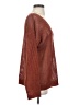 Cotton Bleu 100% Acrylic Metallic Brown Pullover Sweater Size S - photo 4