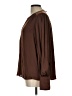 Gibson Latimer 100% Polyester Brown Long Sleeve Blouse Size L - photo 5