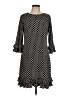 MSK Polka Dots Black Casual Dress Size L - photo 1