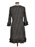 MSK Polka Dots Black Casual Dress Size L - photo 2