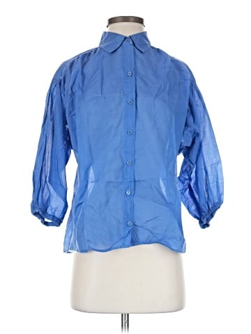 Gerard Darel 3/4 Sleeve Button-Down Shirt (view 1)