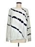 New Directions 100% Cotton Tie-dye White Pullover Sweater Size M - photo 1