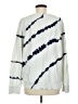 New Directions 100% Cotton Tie-dye White Pullover Sweater Size M - photo 2
