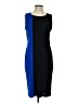 misook Color Block Blue Cocktail Dress Size S - photo 1