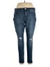 Faded Glory Hearts Blue Jeans Size 18 - photo 1