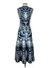 Alexander McQueen Print Blue Cocktail Dress Size S - photo 2