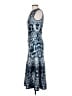 Alexander McQueen Print Blue Cocktail Dress Size S - photo 5