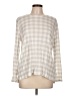 J.Jill 100% Pima Cotton Checkered-gingham Ivory Pullover Sweater Size L (petite) - photo 1