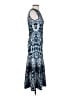 Alexander McQueen Print Blue Cocktail Dress Size S - photo 4
