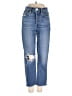 RE/DONE Hearts Blue Jeans Size 24 waist - photo 1