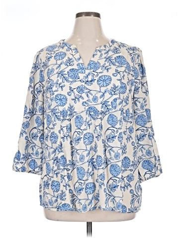Croft & Barrow 3/4 Sleeve Blouse (view 1)