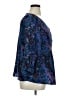 White Stag 100% Polyester Blue 3/4 Sleeve Blouse Size XL - photo 4