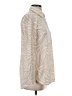 Finley Animal Print Ivory Long Sleeve Blouse Size S - photo 4