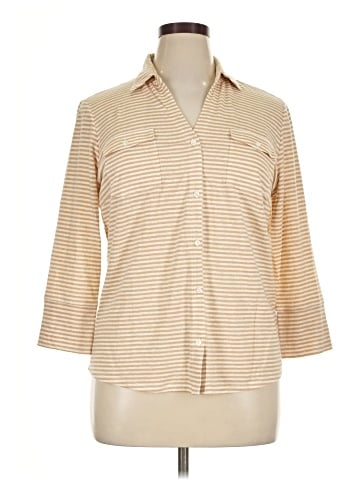 J. McLaughlin 3/4 Sleeve Button-Down Shirt (view 1)