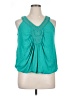 Alfani Teal Sleeveless Blouse Size 1X - photo 1