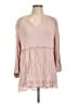Democracy 100% Rayon Pink 3/4 Sleeve Blouse Size XL - photo 1