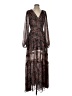 Buddy Love 100% Polyester Paisley Black Cocktail Dress Size S - photo 1