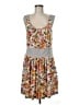 BCBGMAXAZRIA Floral Gray Casual Dress Size M - photo 1