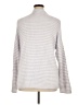 Zenergy by Chico's Stripes Silver Turtleneck Sweater Size XL (3) - photo 2
