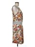 BCBGMAXAZRIA Floral Gray Casual Dress Size M - photo 4