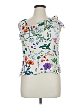 Amour Vert Sleeveless Silk Top