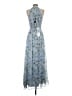 BCBGMAXAZRIA Floral Blue Cocktail Dress Size 2 - photo 2