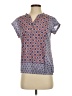 Outback Red Blue Purple Short Sleeve Blouse Size S - photo 1