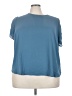 Catherine Malandrino 100% Polyester Blue Short Sleeve Top Size 3X - photo 1