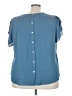 Catherine Malandrino 100% Polyester Blue Short Sleeve Top Size 3X - photo 2