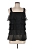 DressBarn 100% Polyester Black Sleeveless Blouse Size M - photo 1