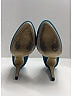 Prada 100% Leather Teal Heels Size EU 37 1/2 - photo 9
