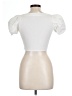 Zara Ivory Short Sleeve Top Size L - photo 2