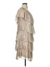 Ignite Evenings Print Silver Tan Cocktail Dress Size 14 - photo 4