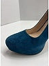 Prada 100% Leather Teal Heels Size EU 37 1/2 - photo 3