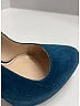 Prada 100% Leather Teal Heels Size EU 37 1/2 - photo 7