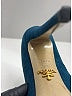 Prada 100% Leather Teal Heels Size EU 37 1/2 - photo 8