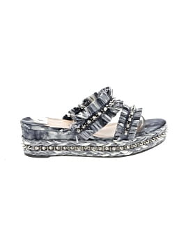 Christian Louboutin Raffia Voltinoudou 60mm Wedges (view 1)
