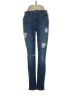 7 For All Mankind Hearts Blue Jeans Size 26 waist - photo 1