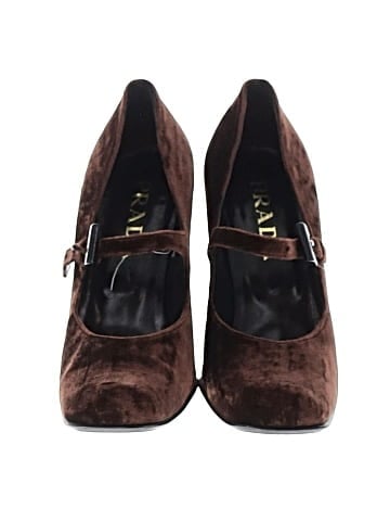 Prada Vintage Velvet Mary Jane Block Heels (view 2)