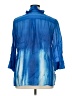 Carlisle 100% Ramie Tie-dye Blue 3/4 Sleeve Blouse Size 14 - photo 2