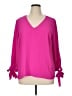 CeCe Pink 3/4 Sleeve Blouse Size 1X - photo 1