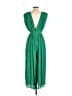 Glam 100% Polyester Green Jumpsuit Size S - photo 2