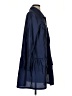 Joan Vass 100% Polyester Solid Blue Casual Dress Size 4 (0) - photo 4