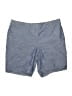 Talbots 100% Cotton Chevron-herringbone Blue Shorts Size 16 (petite) - photo 1