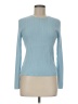 Ann Taylor 100% Silk Blue Long Sleeve Top Size M - photo 1