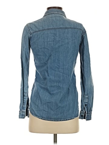 Topshop Long Sleeve Button-Down Shirt (view 2)