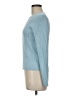 Ann Taylor 100% Silk Blue Long Sleeve Top Size M - photo 5