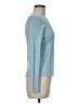 Ann Taylor 100% Silk Blue Long Sleeve Top Size M - photo 4