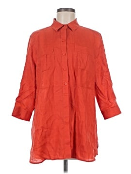 Chico's 3/4 Sleeve Button-Down Shirt (view 1)